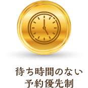 待ち時間のない予約優先制